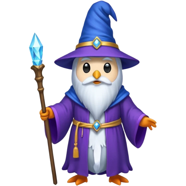 Penguin Wizard emoji