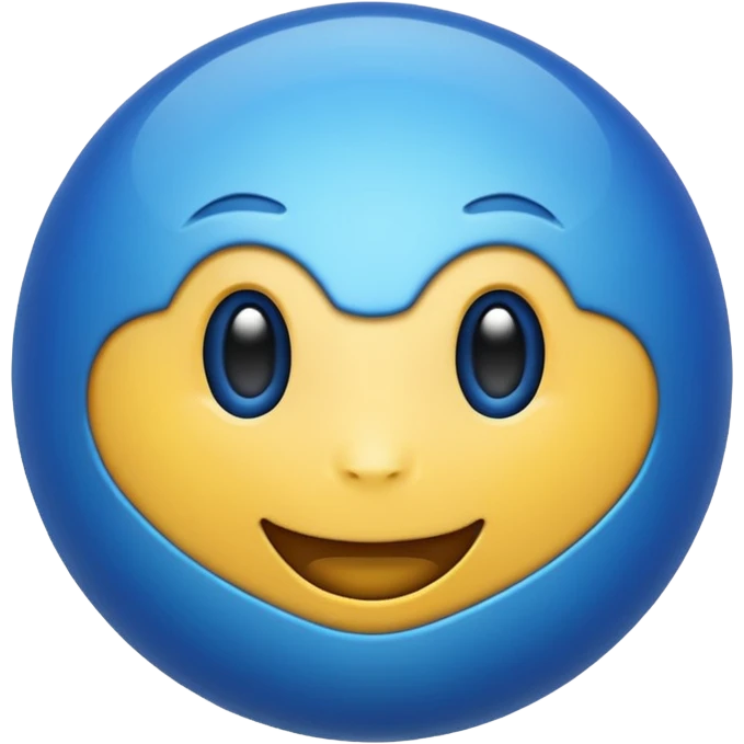 Blue emoji emoji
