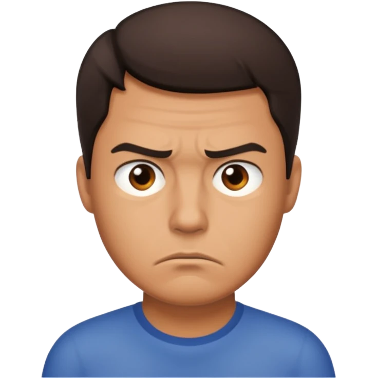 annoyed man said not emoji