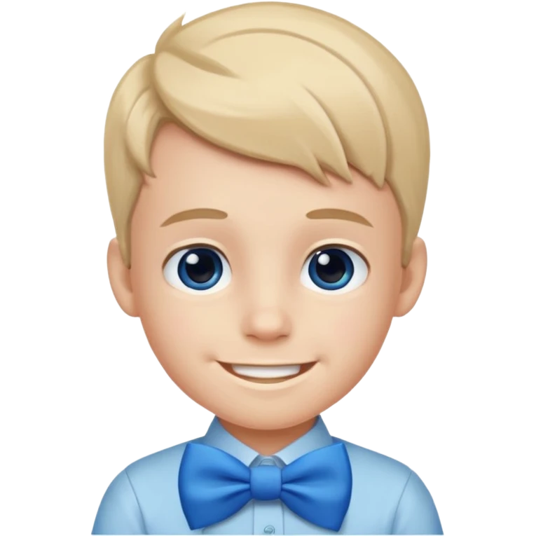 boy withblue bow emoji