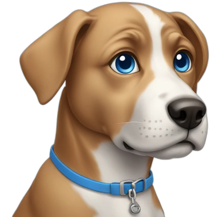 Dog with blue eyes emoji