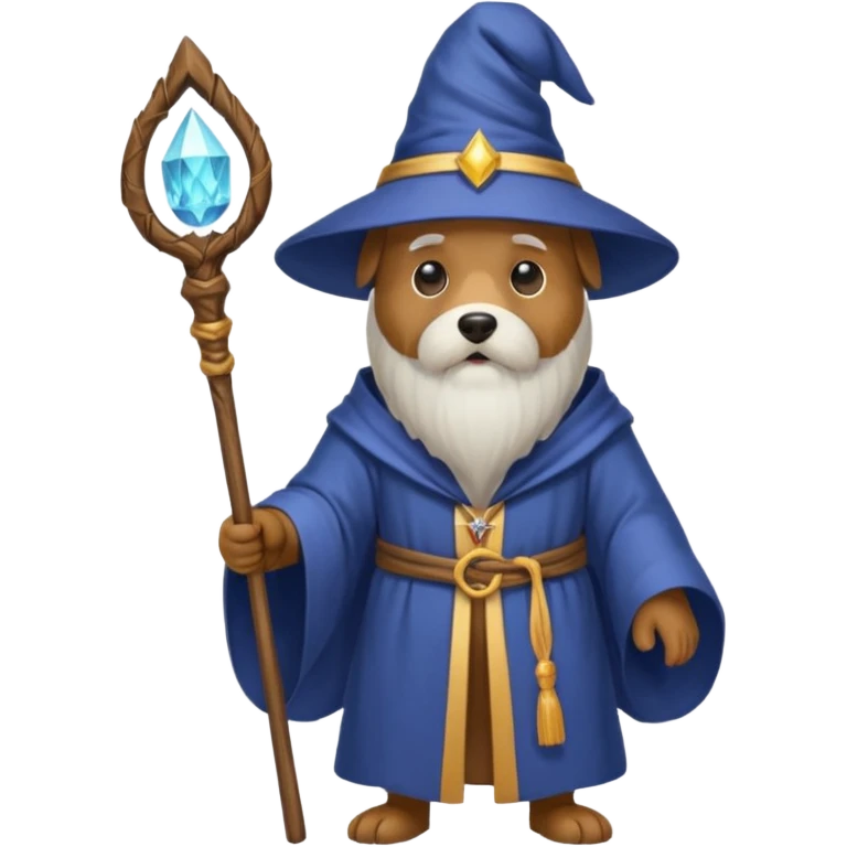 Dog wizard emoji