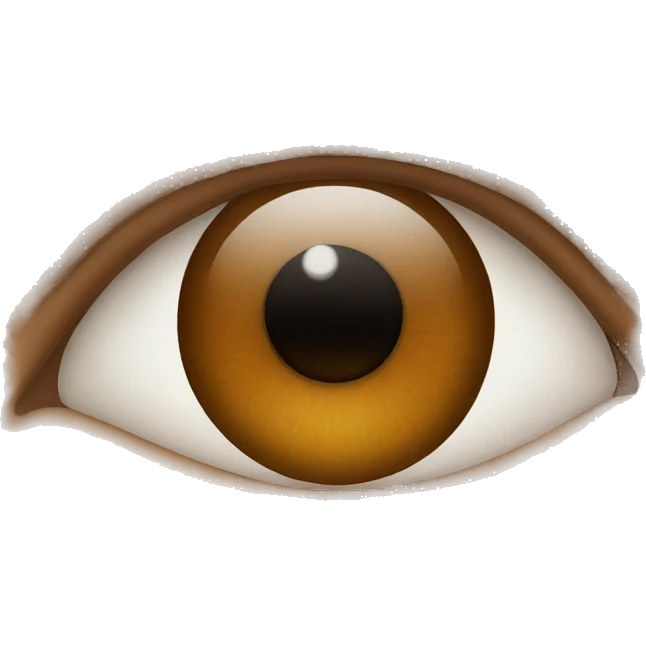 Brown colour eye  emoji