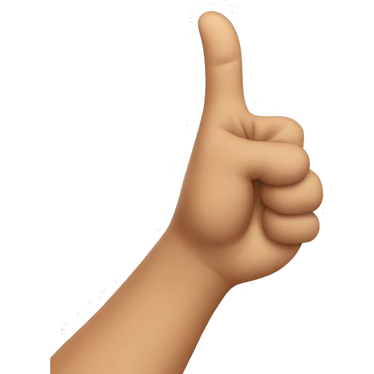 one hand up asking permission to go out emoji