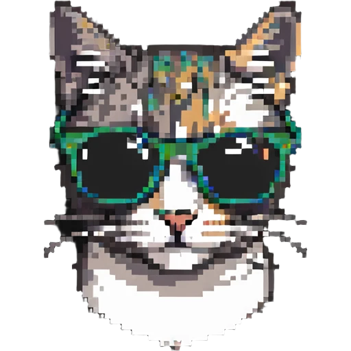 cool cat with sunglasses emoji