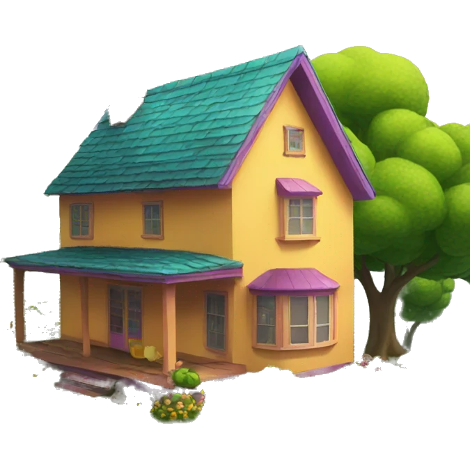 House Colorful emoji