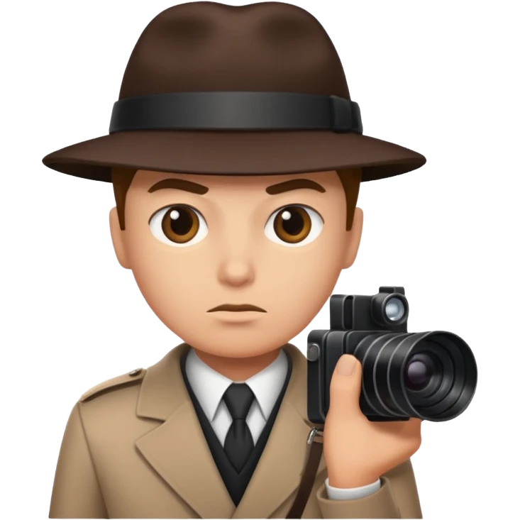 Spy with camera emoji