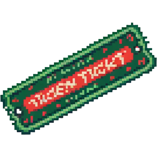 green ticket emoji
