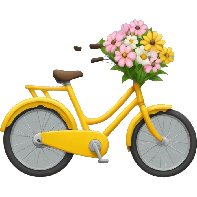 bike with flowe emoji