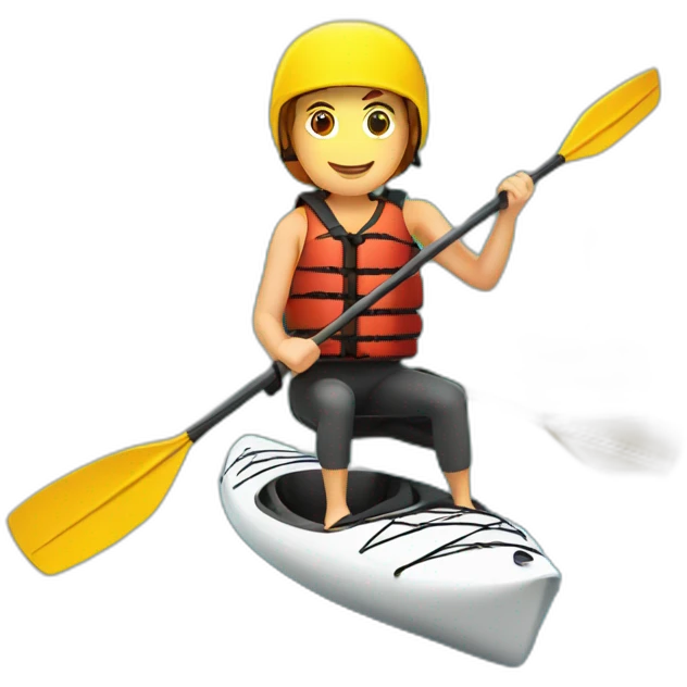 Pagaie de Kayak en carbone emoji