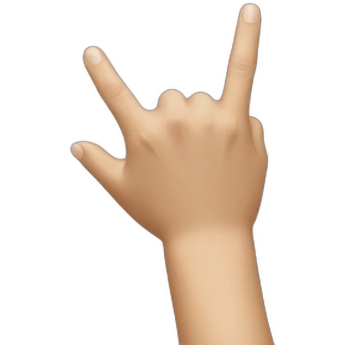 Hand Pointing Down emoji