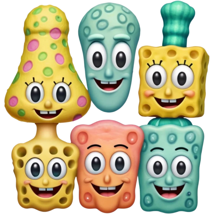 You want to make the emoji of SpongeBob and her friends real emoji