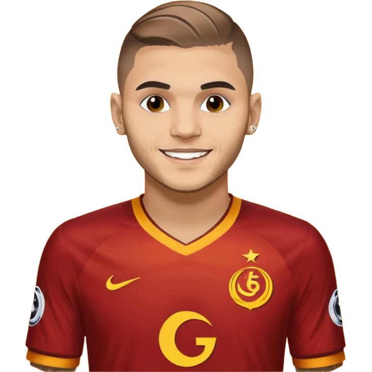 Mauro icardi Galatasaray formasıyla gol sevinci yapıyor emoji