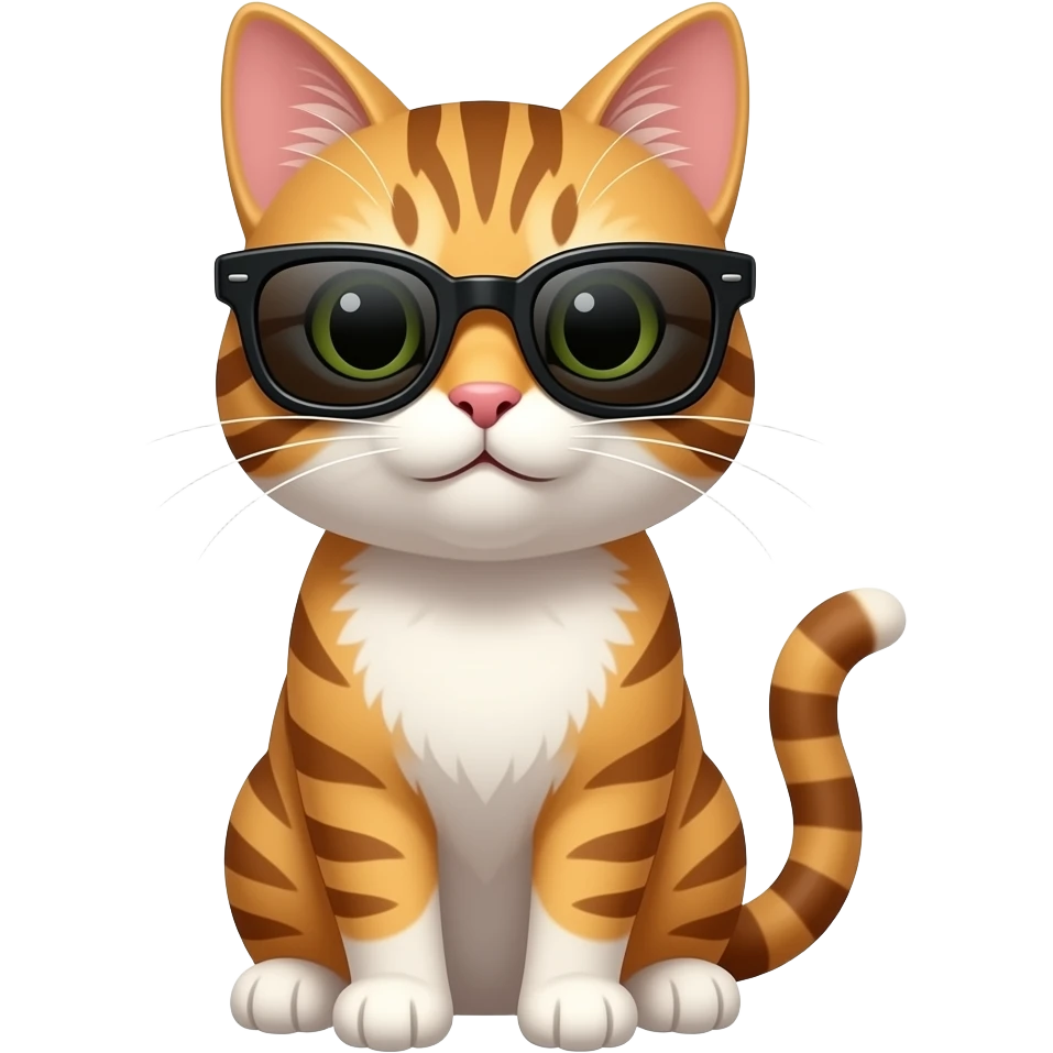 Cat wearing sunglasses emoji