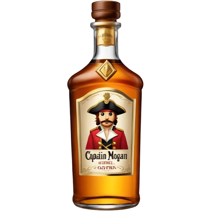 Bouteille de Captain Morgan emoji