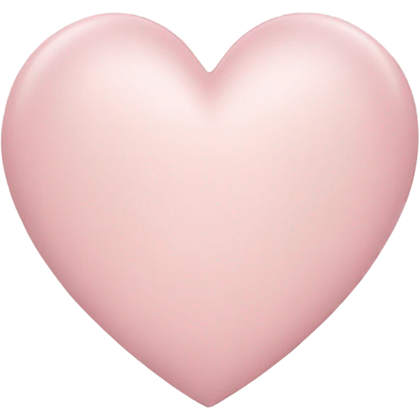 Pale pink heart  emoji