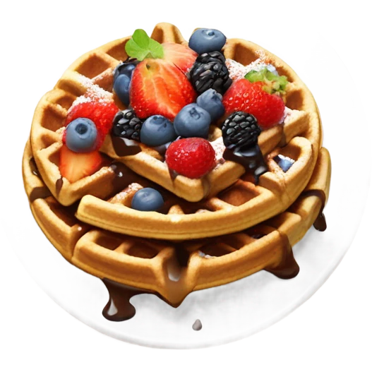 gourmet waffle emoji
