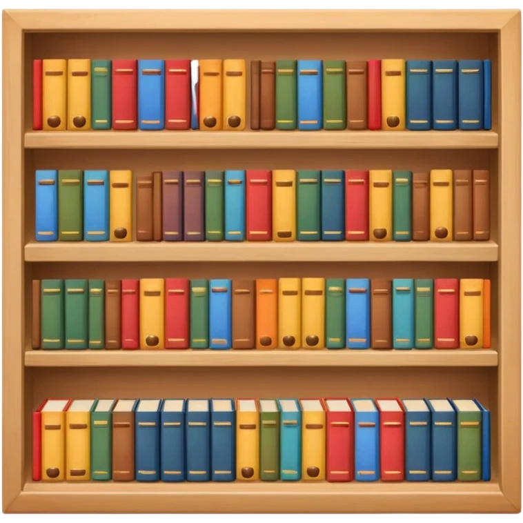 a bookshelf emoji