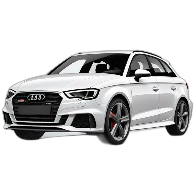 Audi S3 sportback blanche emoji