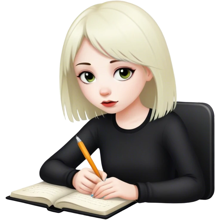 girl diary emo emoji