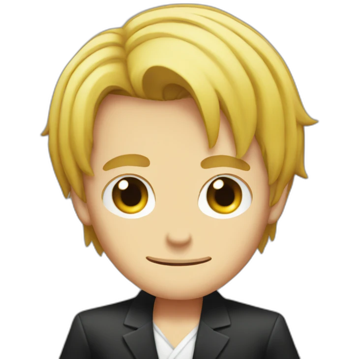 Sanji with curley eyebrow emoji