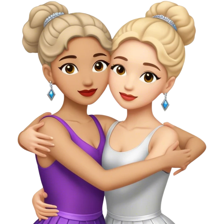 обійми тренерші з танцюристкою emoji