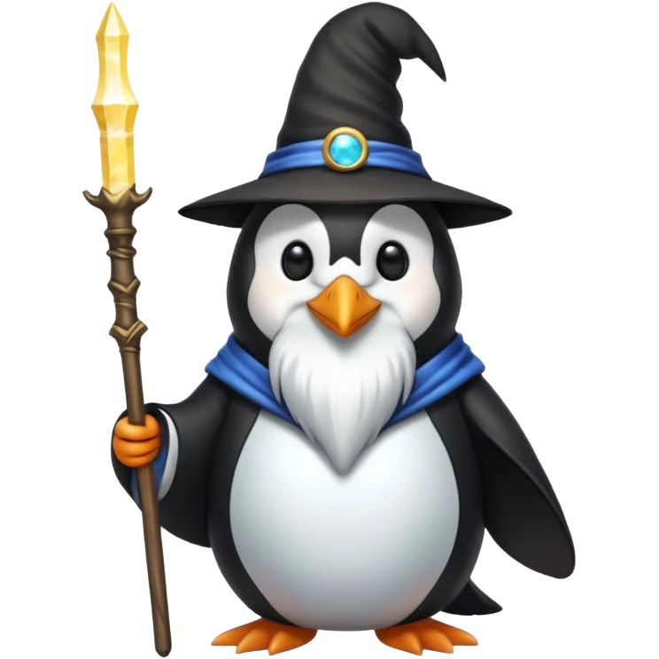 Penguin Wizard emoji