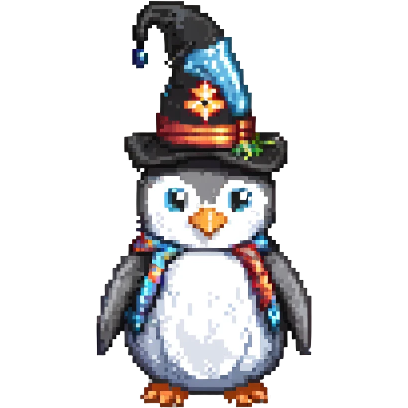 penguin wizard emoji