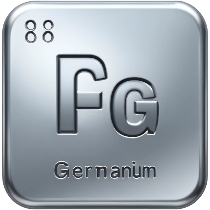 silver metallic germanium element emoji