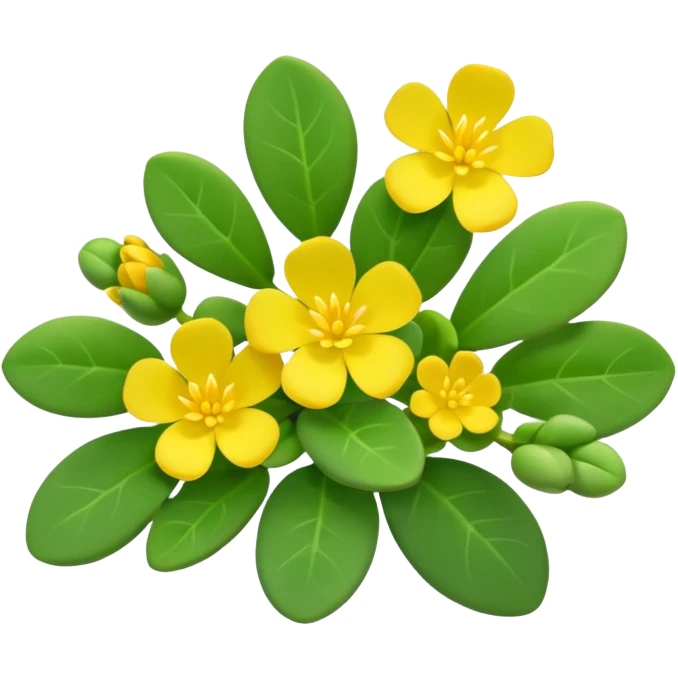 purslane bush plant emoji
