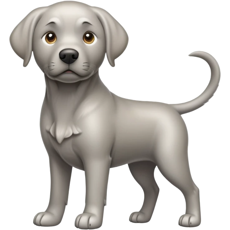Silver Labrador  emoji