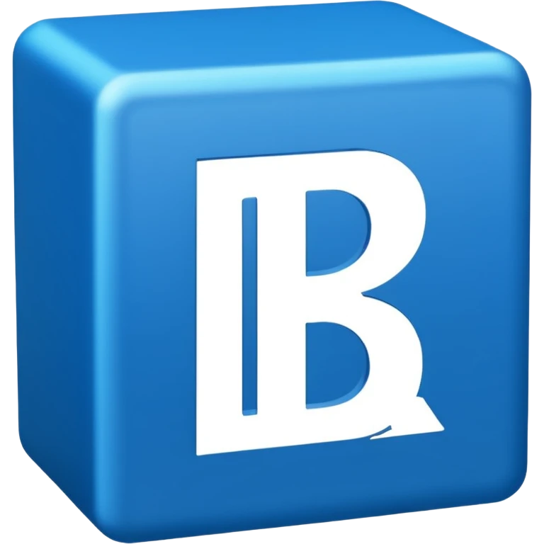 The letters LR in a blue box 2D emoji