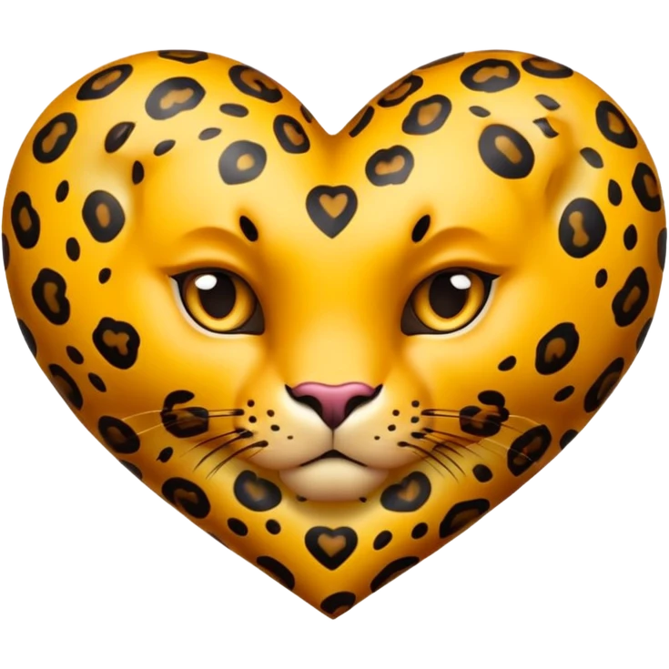 Cœur léopard emoji
