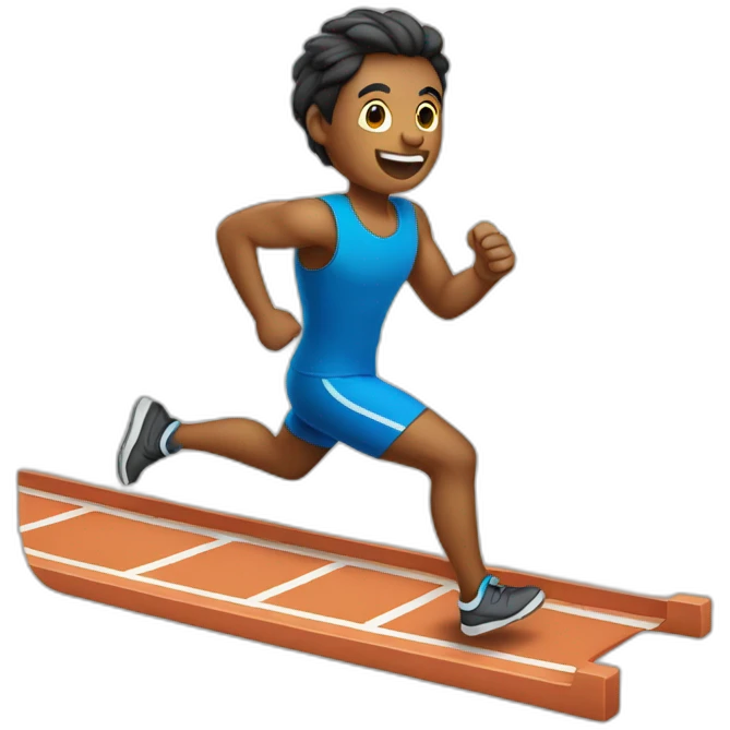 letter d runner emoji