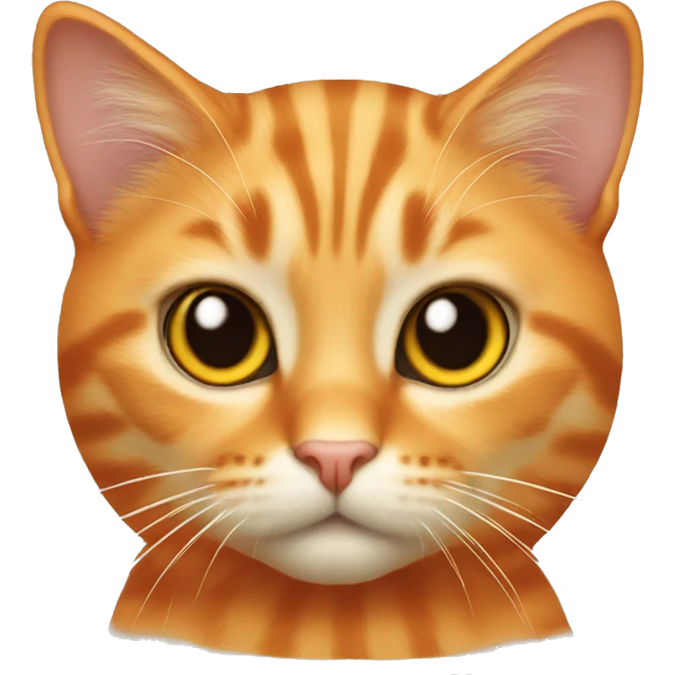 Cat orange small  emoji