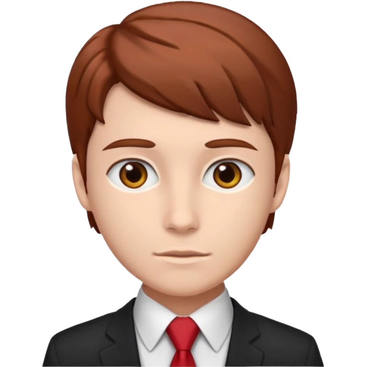 student with red tie emoji