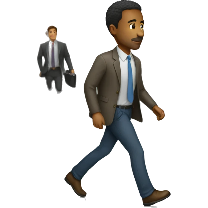 man leaving the office  emoji