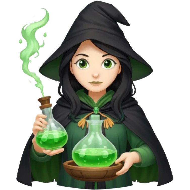 green witch cooking potion emoji