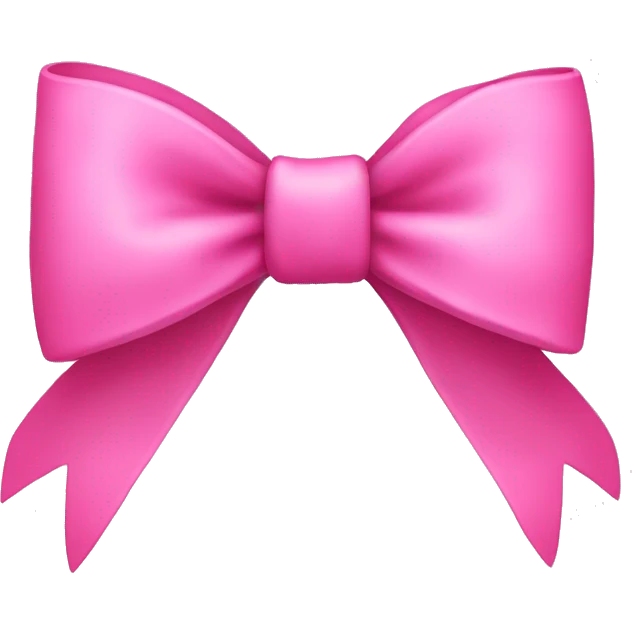 Pink bow emoji