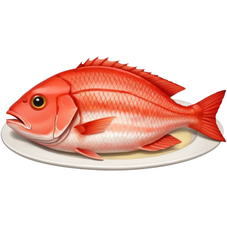 red snapper fish dinner emoji