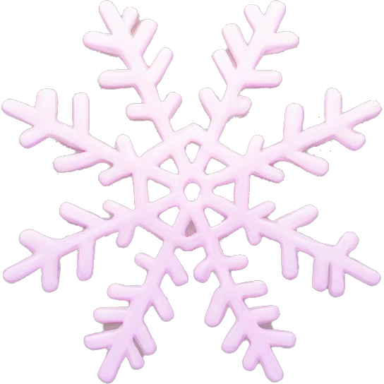 pastel pink snowflake  emoji