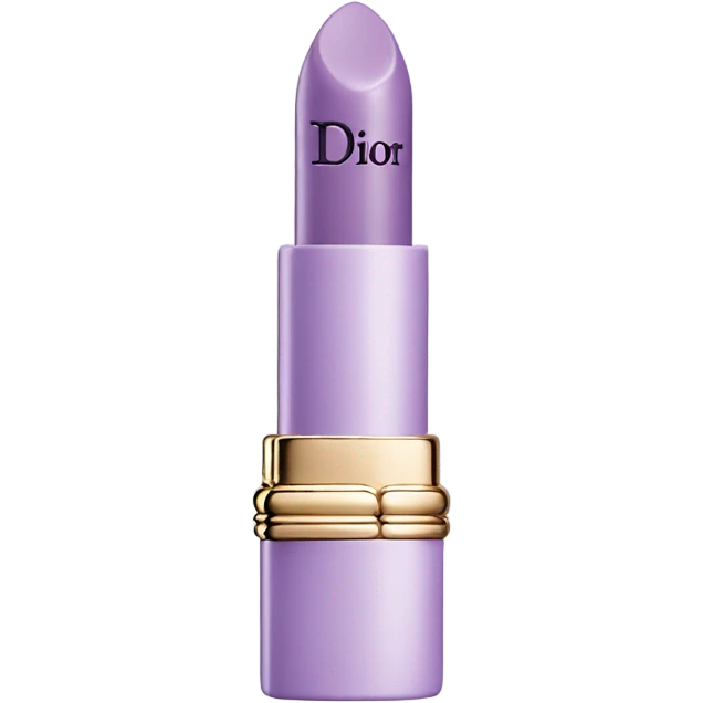 pastel purple Dior lipstick  emoji