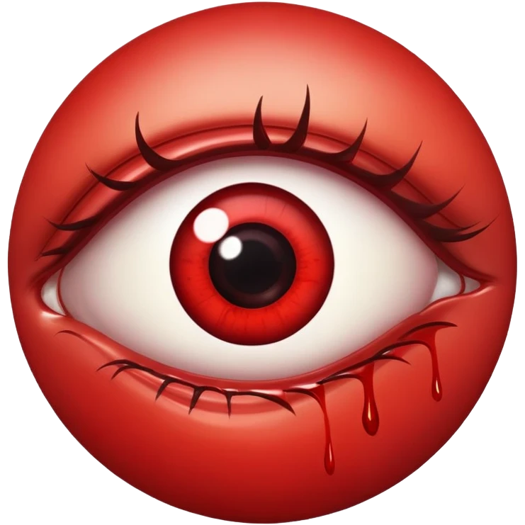 Bloody eye emoji