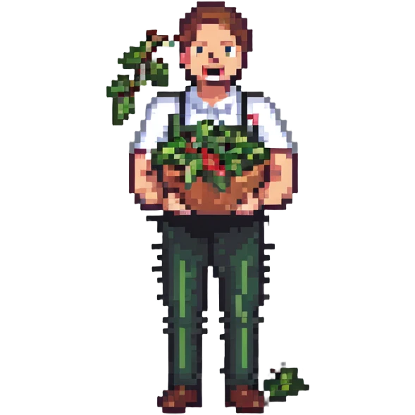 Man with food flying out of his mouth, spitting salad leaves emoji