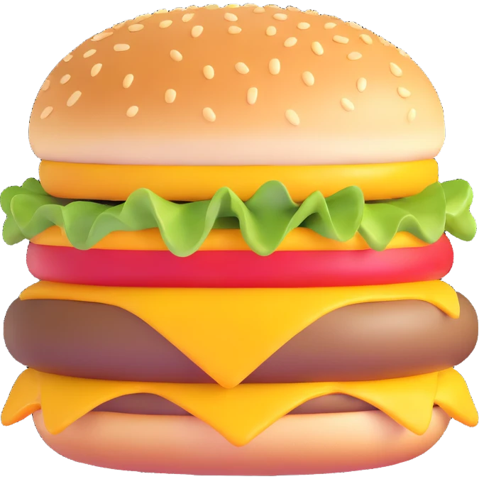 juicy cheeseburger emoji