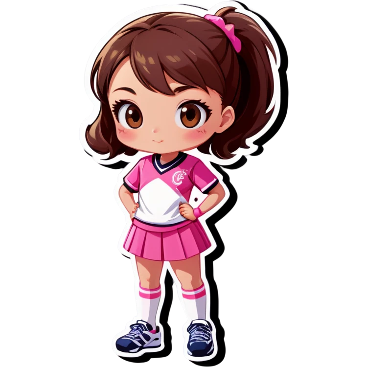 girl in pink sports uniform emoji