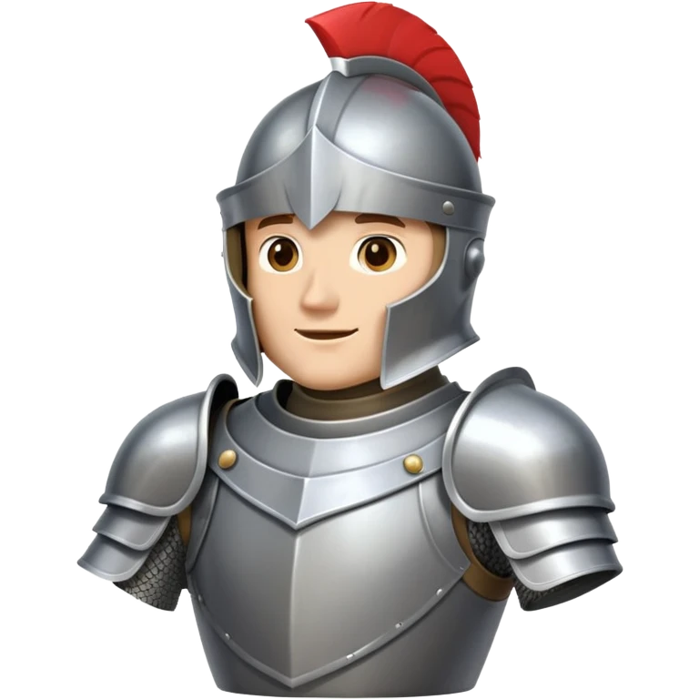 knight with raised visor greeting emoji