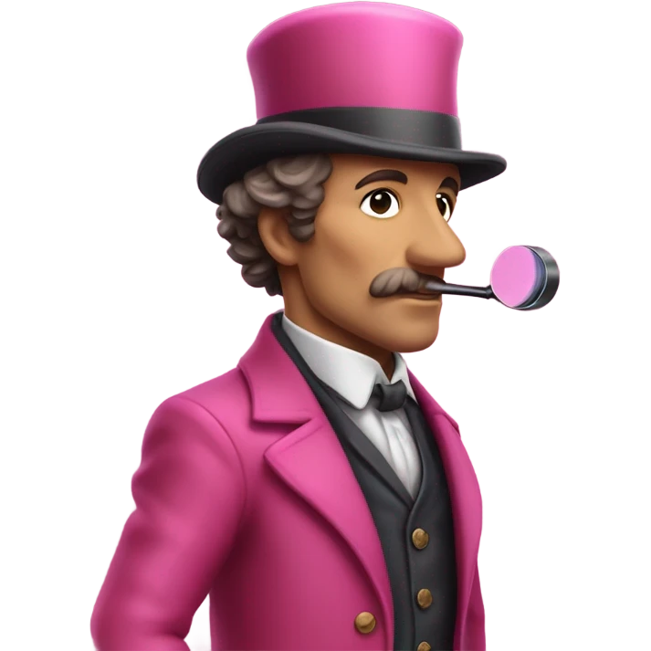 Sherlock Holmes all in the pink suit  emoji