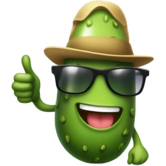 cool pickle  emoji