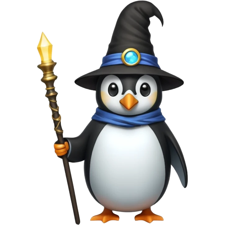 Penguin Wizard emoji